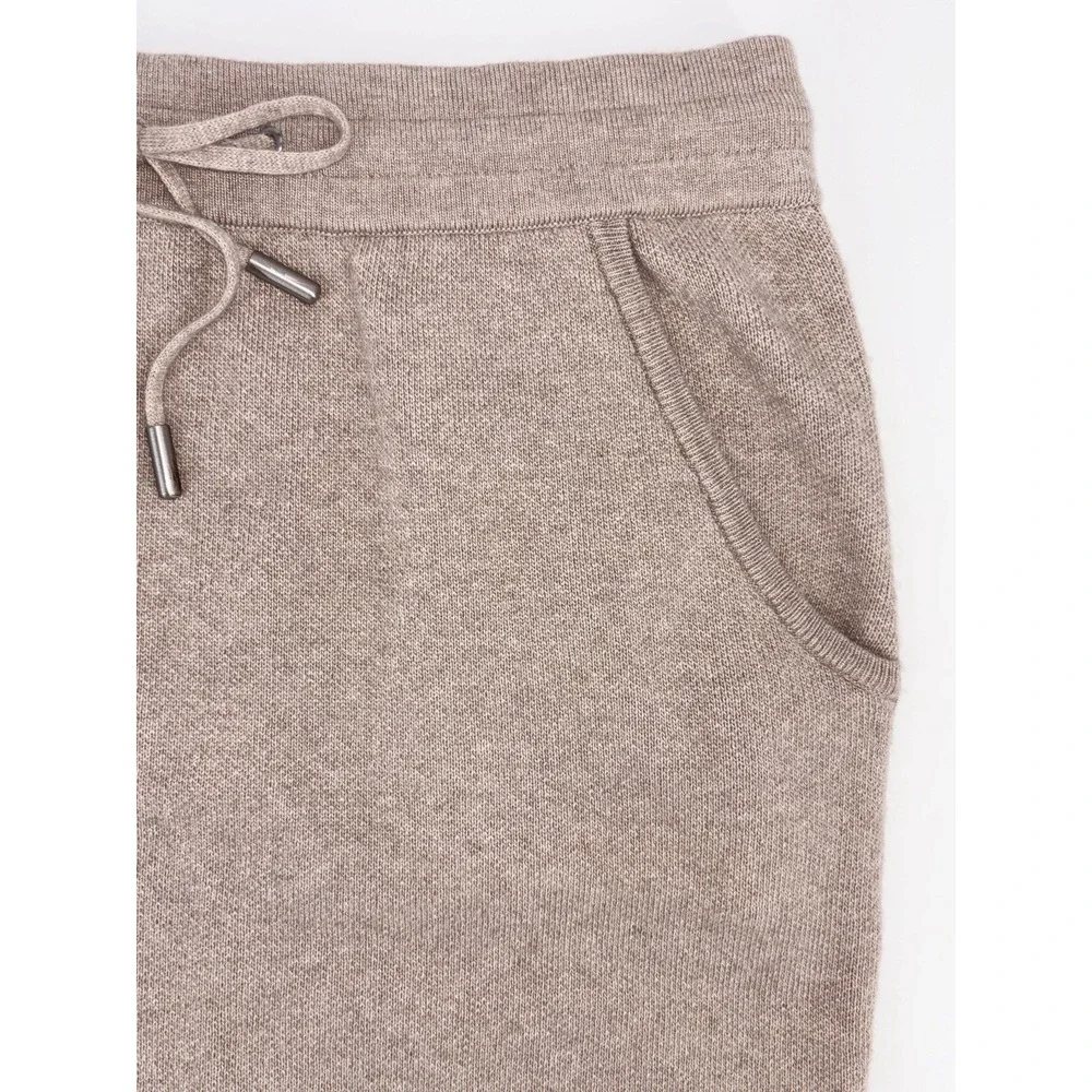 Reiss Connie Knit‎ Pencil Skirt Medium Beige Wool/Alpaca Blend Pockets EUC